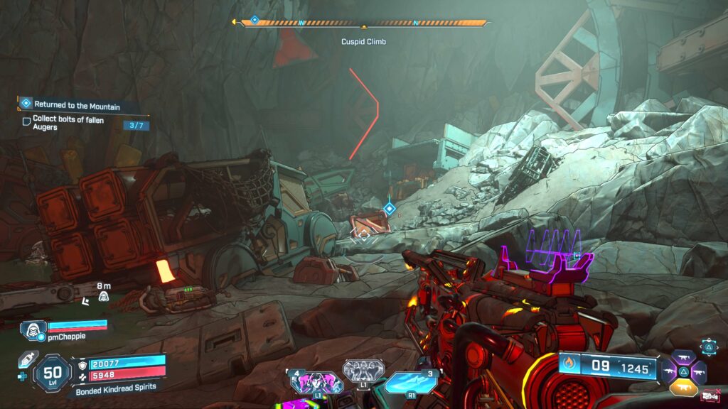 Returned to the Mountain bolt location