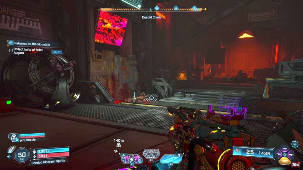 Returned to the Mountain bolt location