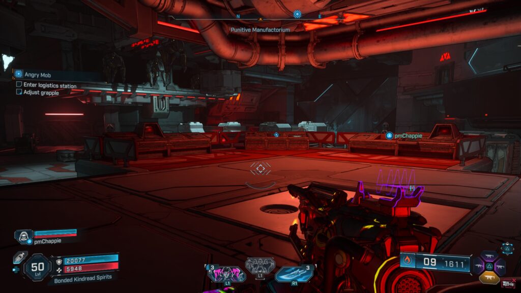 press button to adjust grapple