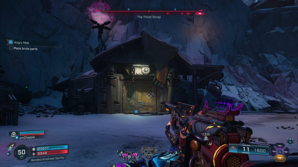 place brute parts in building at the thirst scrap