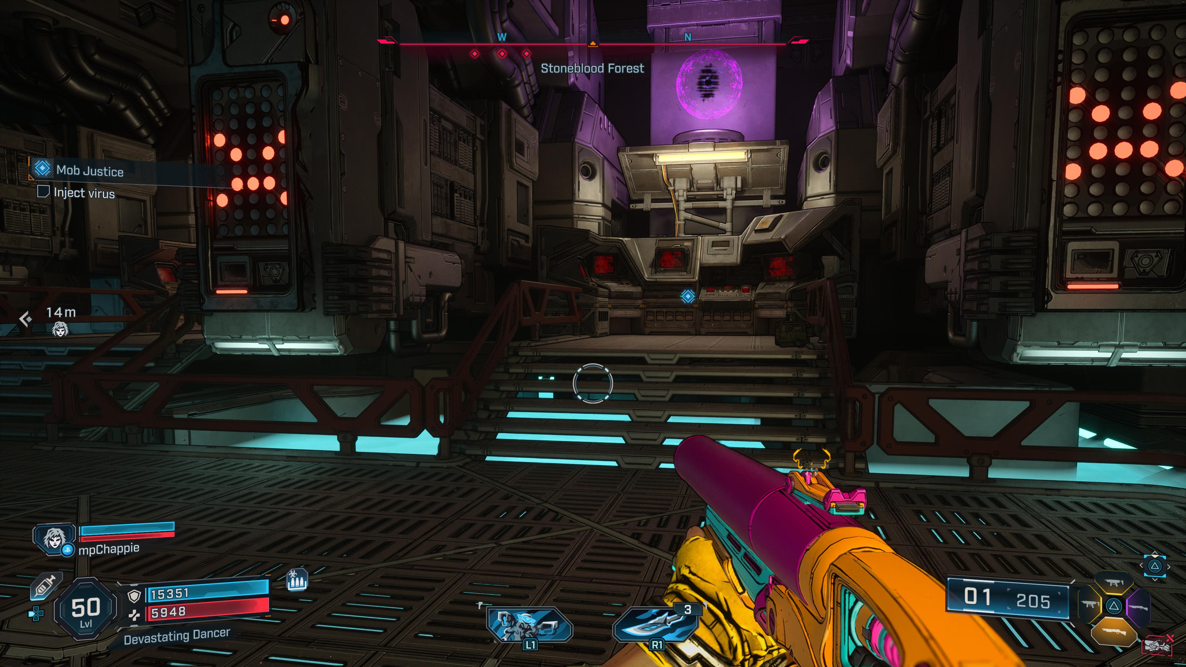 stick with bruce and inject the virus