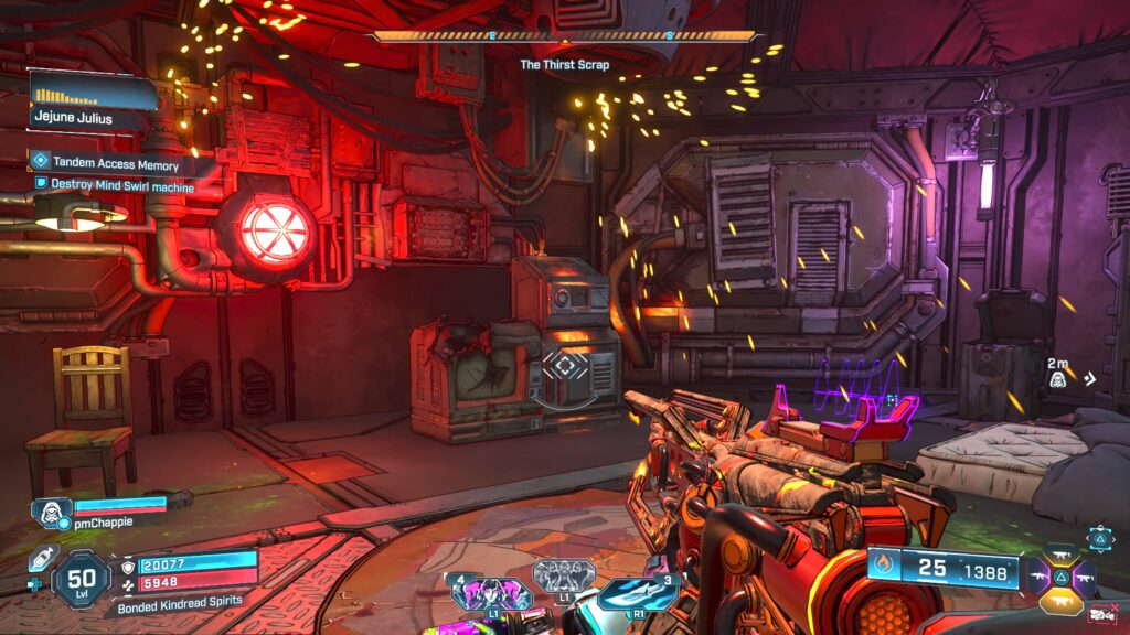 place bolts on desk or destroy mind swirl machine