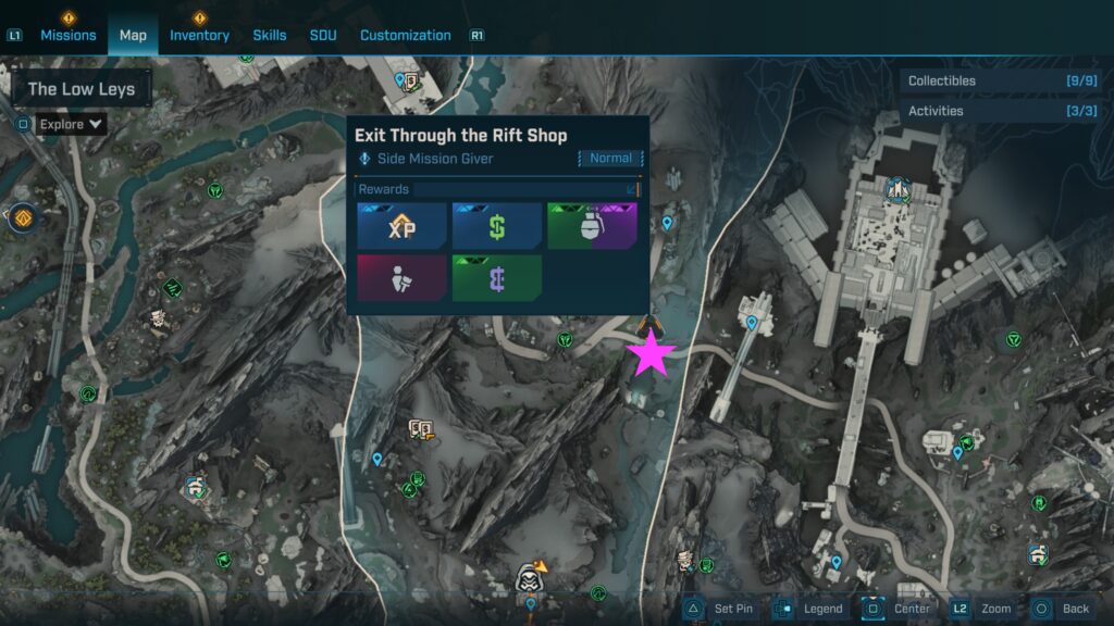 borderlands 4 Exit Through the Rift Shop Side Mission