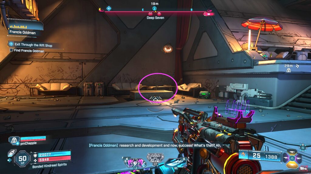 echo log in deep seven order silo