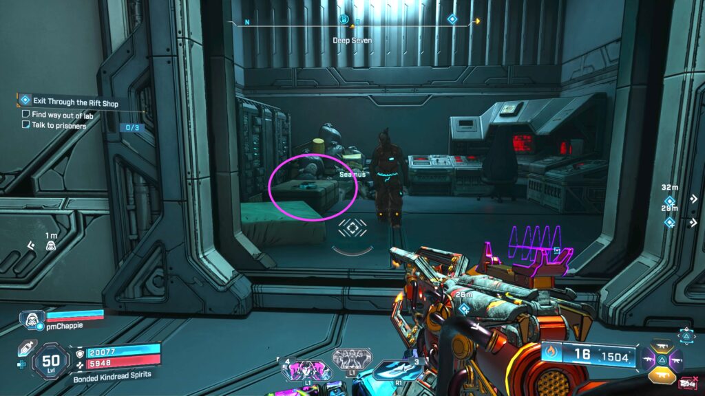 echo log during the exit through the rift shop