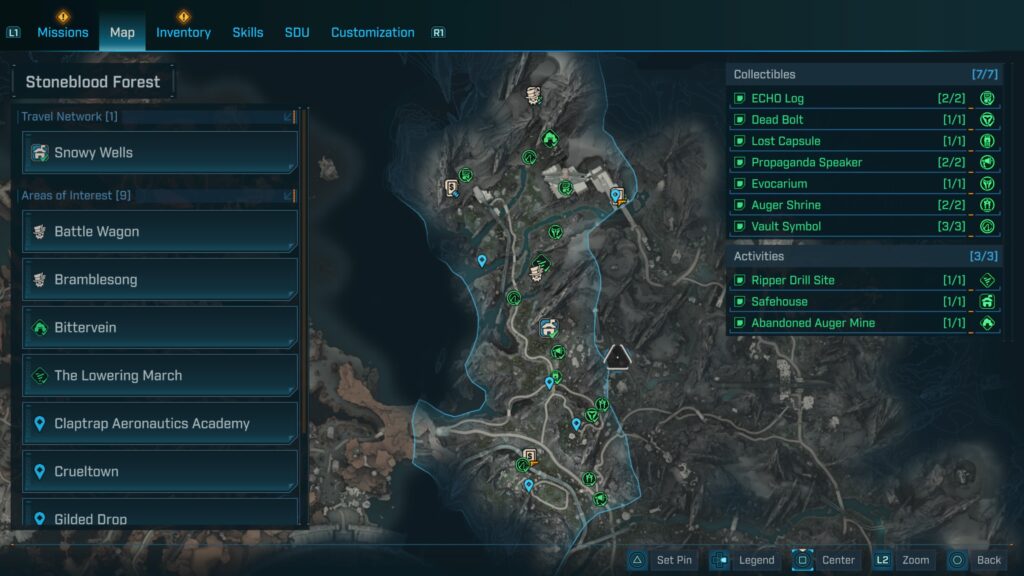Terminus Range - Stoneblood Forest Area Guide Collectibles