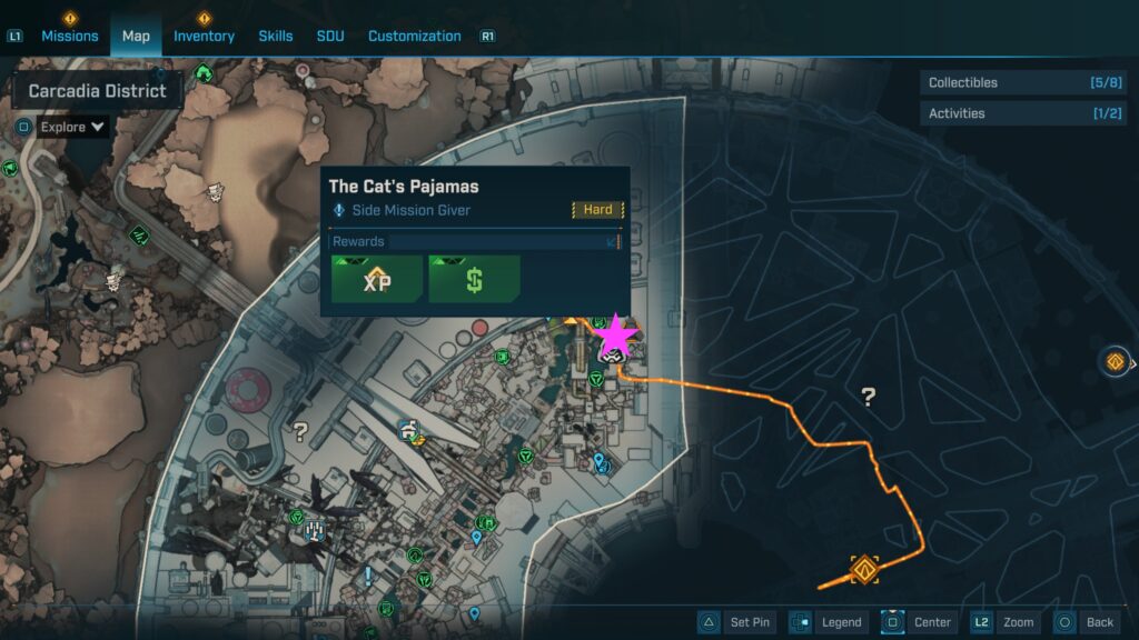 borderlands 4 The Cat's Pajamas side mission