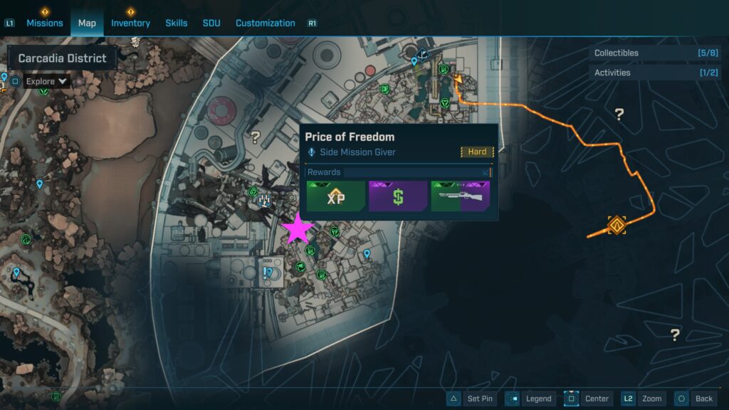 borderlands 4 Price of Freedom side mission