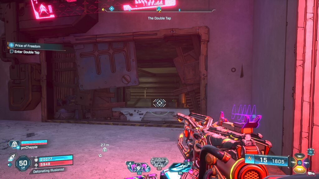 echo log during price of freedom side quest