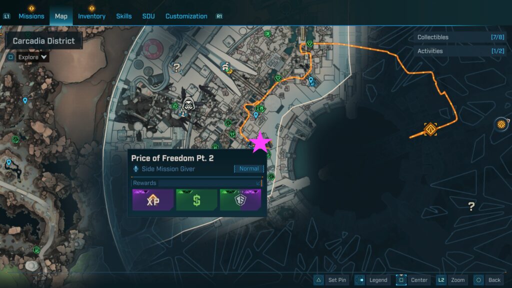 borderlands 4 price of freedom pt 2 side mission
