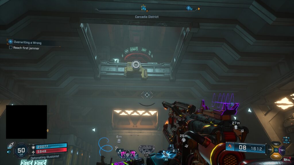 use grapple point to reach echo log