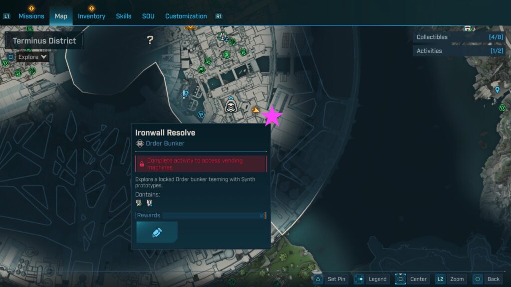 terminus district order bunker ironwall resolve