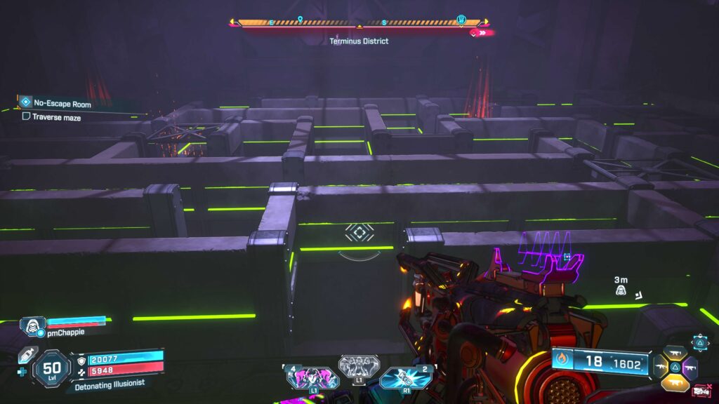 traverse maze by following carrots