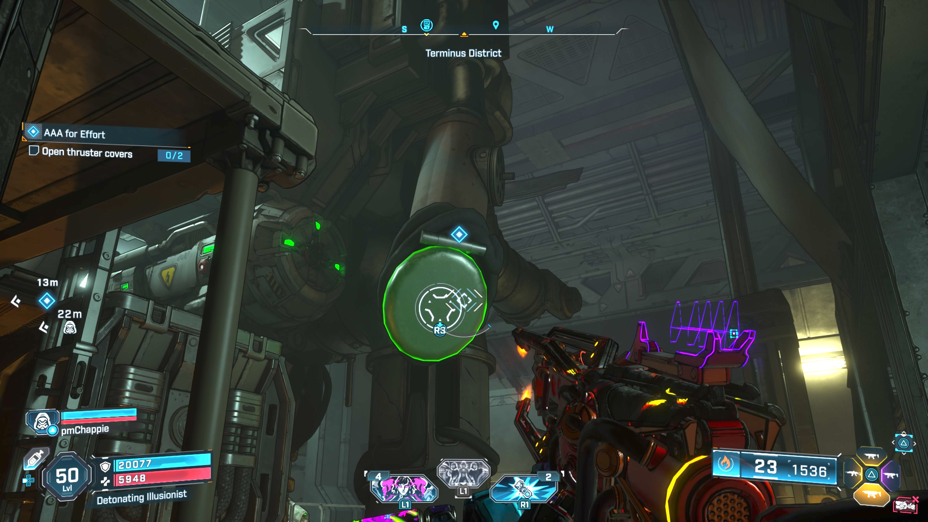 open thruster covers