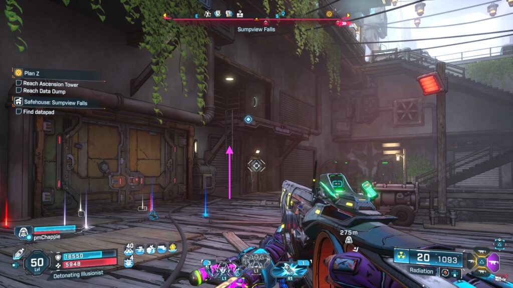 sumpview falls safehouse datapad