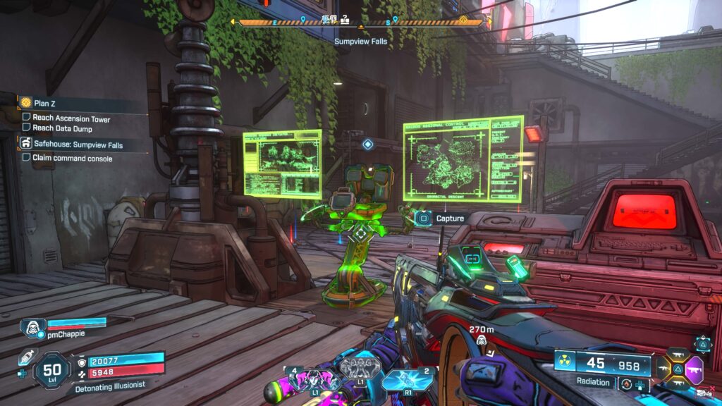 sumpview falls capture point