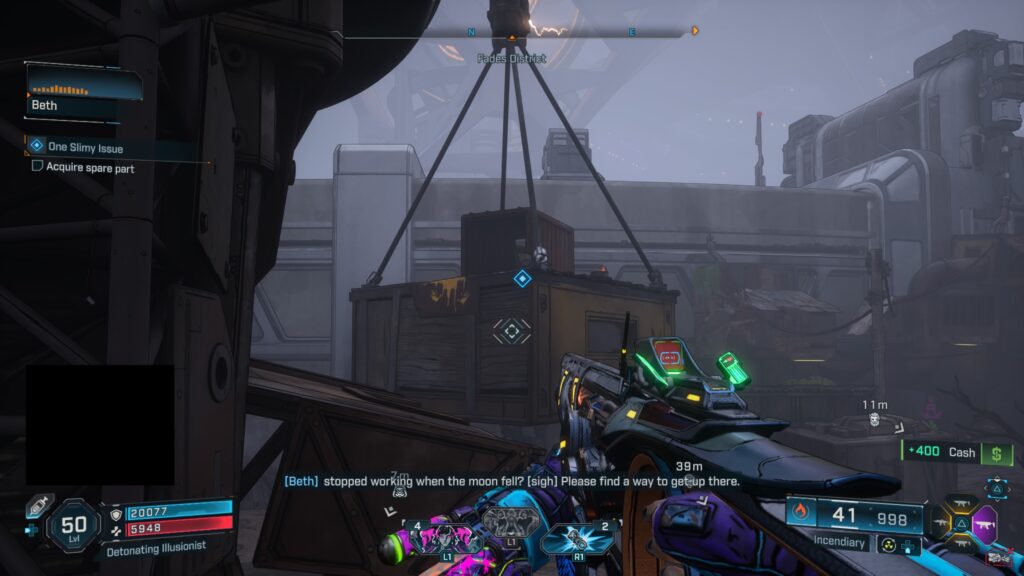 acquire spare part from crane