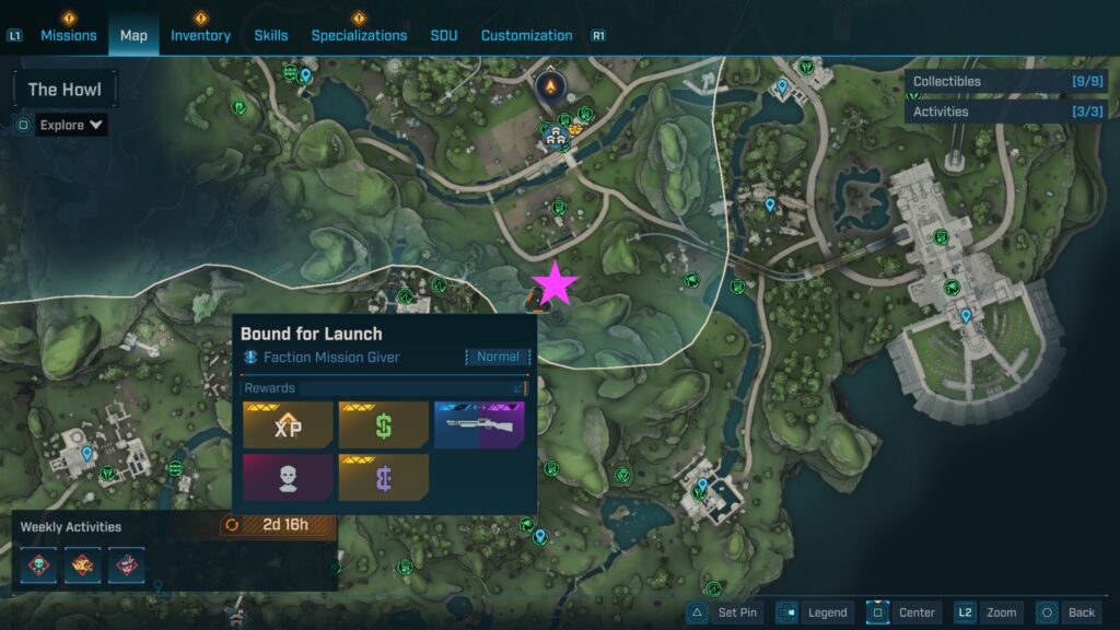 borderlands 4 Bound for Launch faction mission