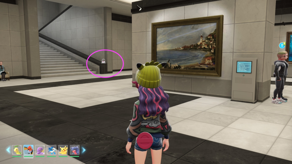 Pokemon Legends ZA Spewpa in the Museum