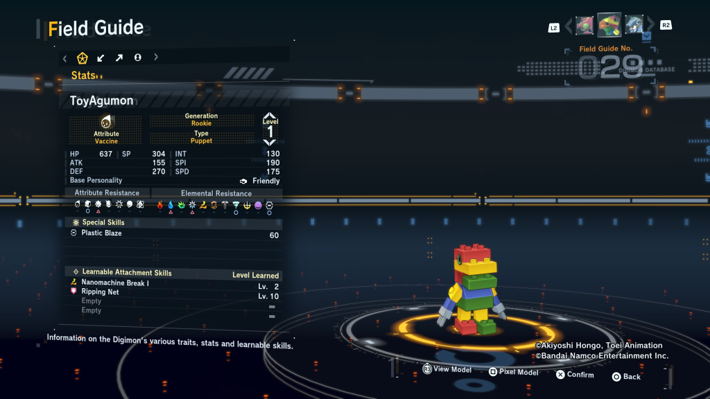 Digimon Story Time Stranger ToyAgumon Field Guide