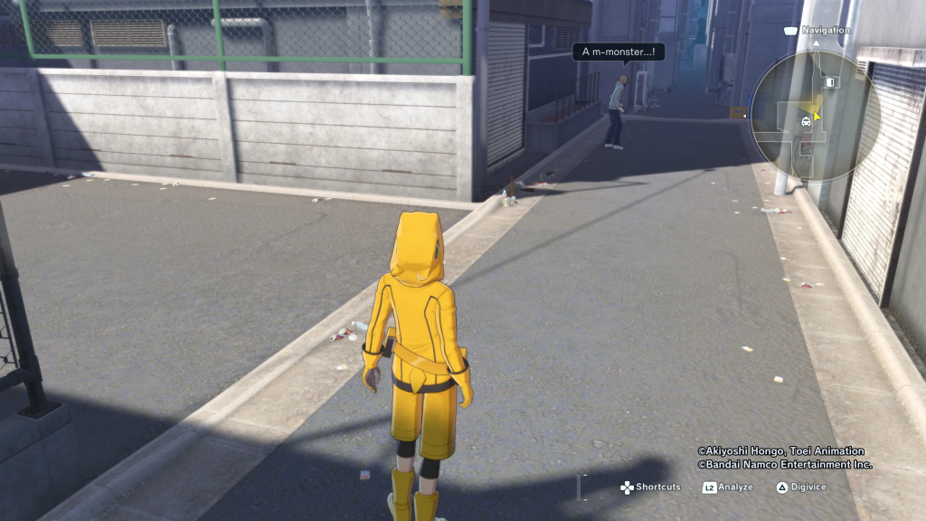 Young Man who chased the monster