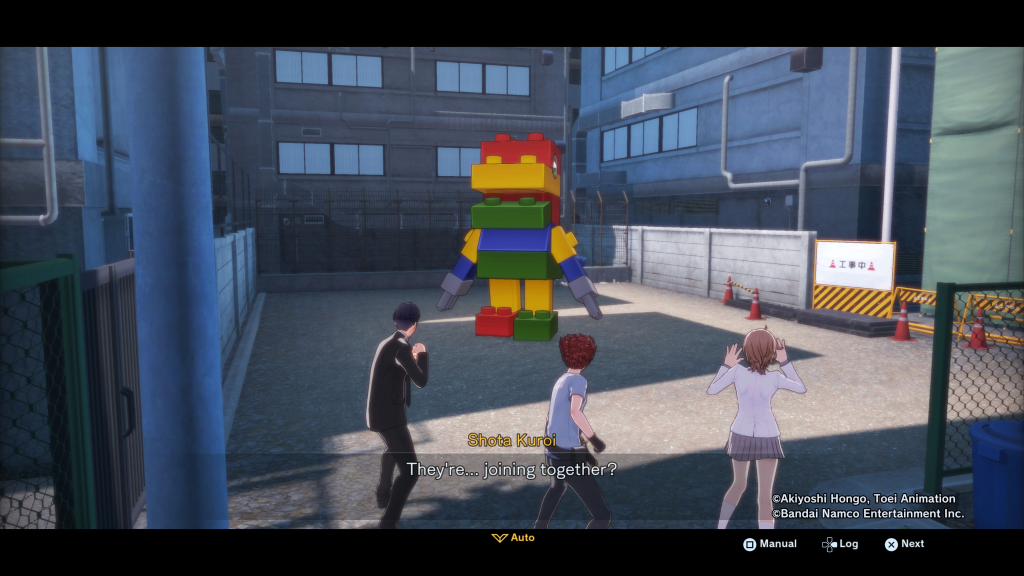 colorful blocks joining together to form ToyAgumon