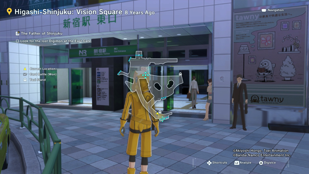 Look for the Lost Digimon at the East Gate