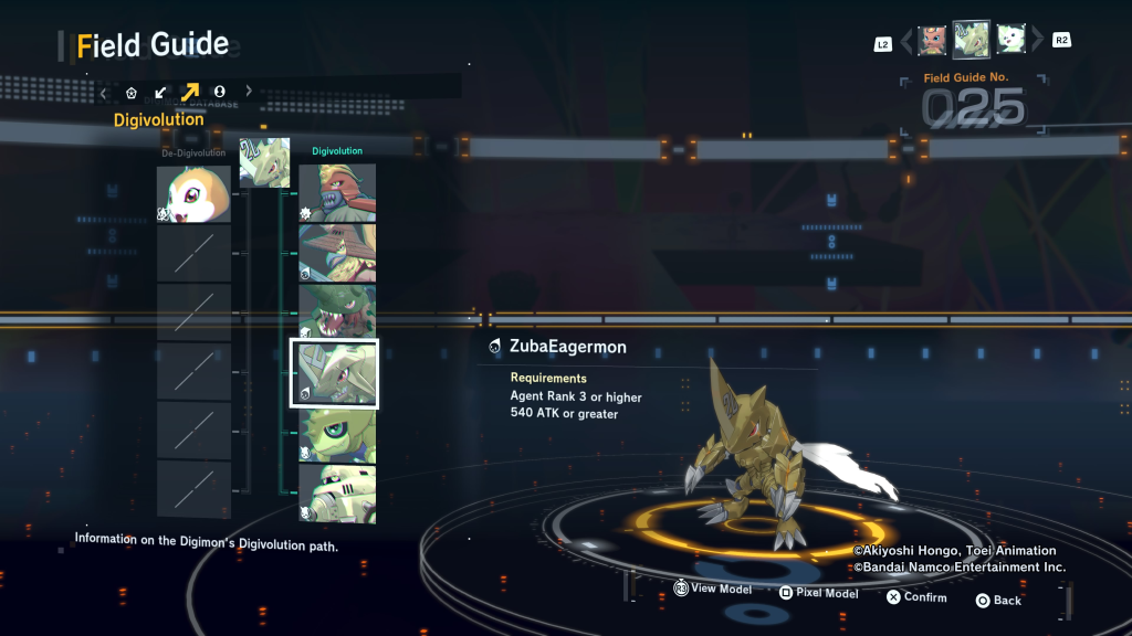 Zubamon Digivolution