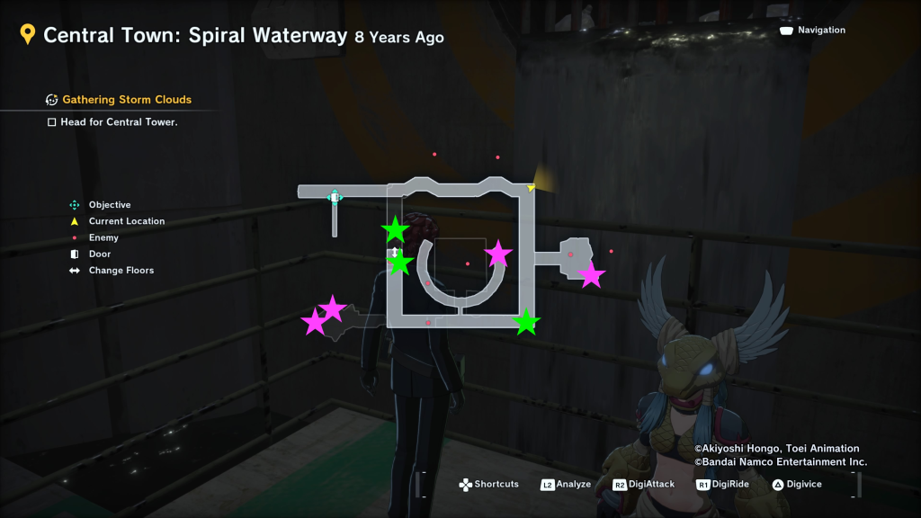 Digimon Story Time Stranger Central Town Spiral Waterway