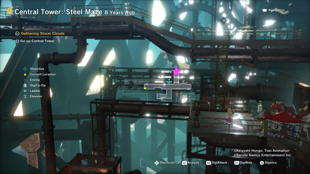 Central Tower Steel Maze