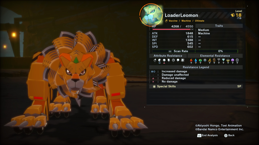Digimon Story Time Stranger Quick to Fight Quick on the Job LoaderLeomon
