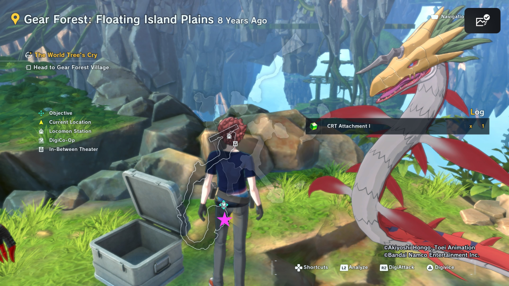 Digimon Story Time Stranger Gear Forest Floating Island Plains 8 Years Ago