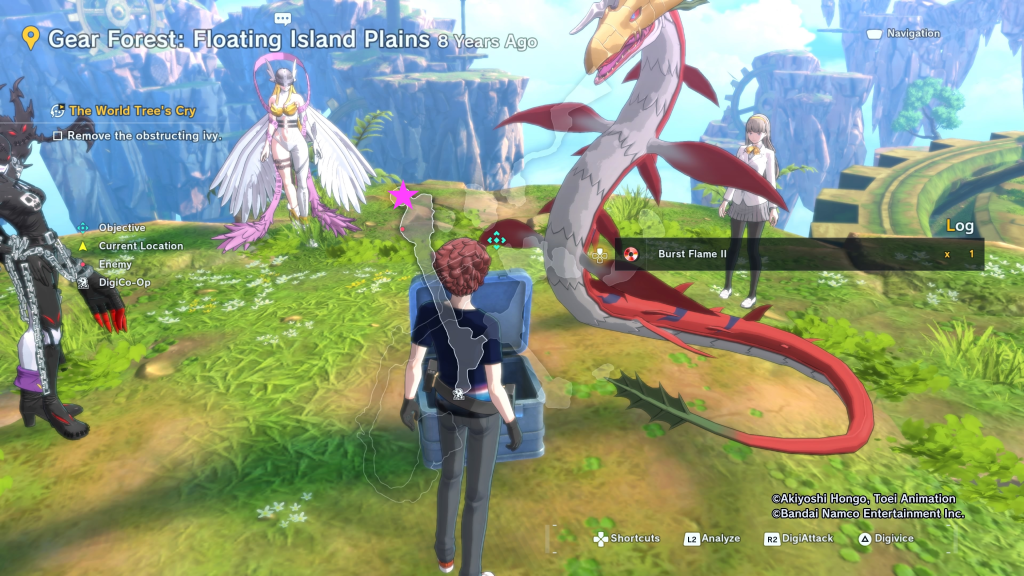 Digimon Story Time Stranger Gear Forest Floating Island Plains 8 Years Ago Digimon