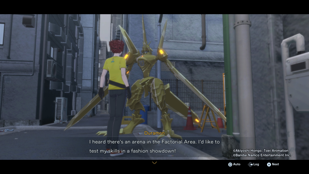 Talk to ZubaEagermon in a Digimon T-shirt
