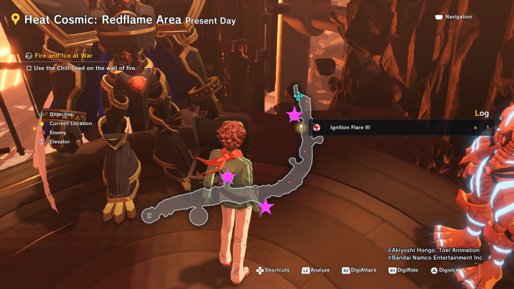 Heat Cosmic Redflame Area Present Area