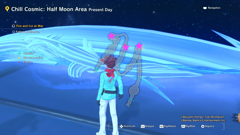 Chill Cosmic Half Moon Area Present Day