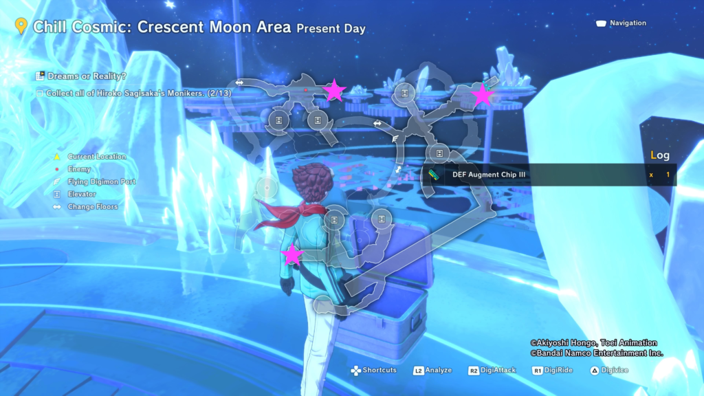 Chill Cosmic Crescent Moon Area Present Day