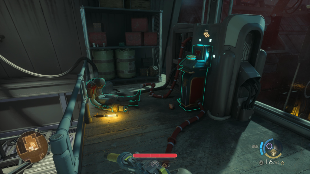 loot this corpse for the mechanist badge and power fuse
