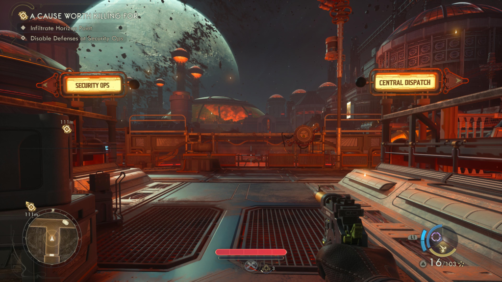 security ops vs central dispatch routes in A Cause Worth Killing For