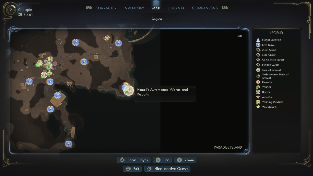 map location of Hazel's Automated Wares and Repairs