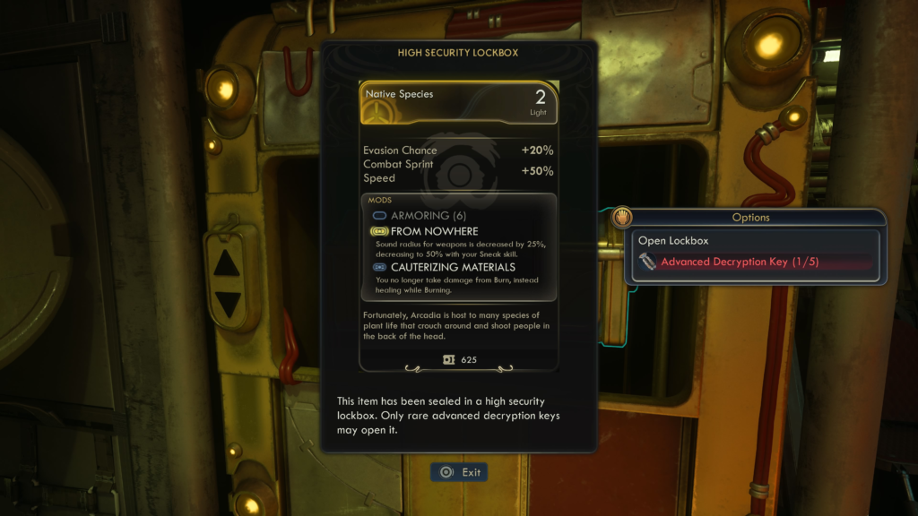 High Security Lockbox: Native Species Rewards