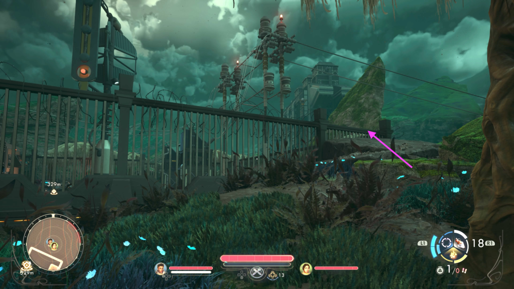 hop the fence behind the power station to get inside