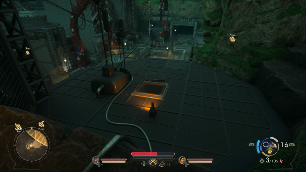 Sneak into Vox Relay Station on the western side via the hatch