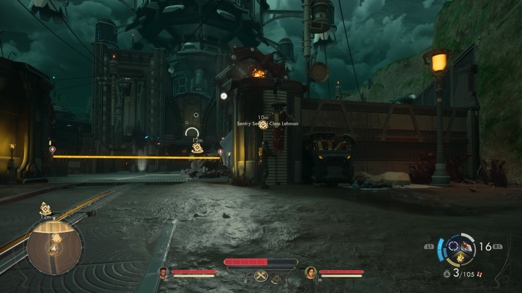 Speaking with Sentry Second Class Lehman at the southern entrance, using the Writ and Speech