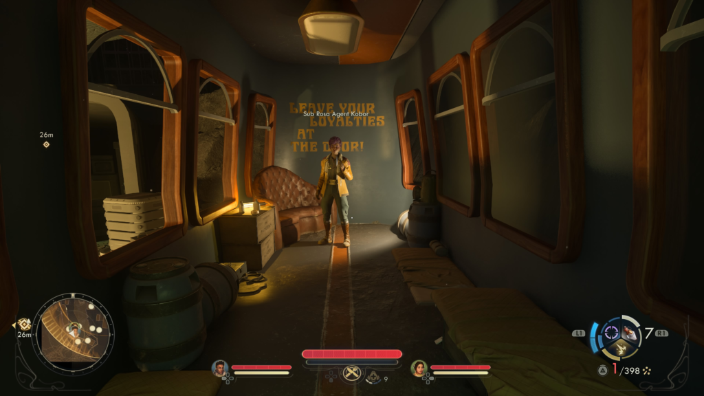 Visit Sub Rosa Agent Kobor in train car