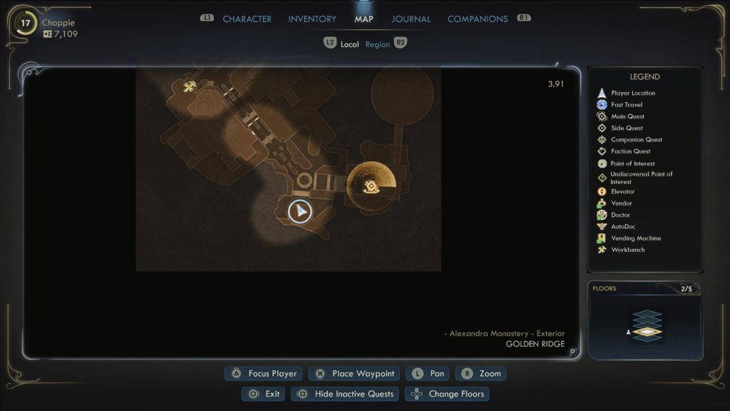 Alexandra Monastary Mural Fragment map location