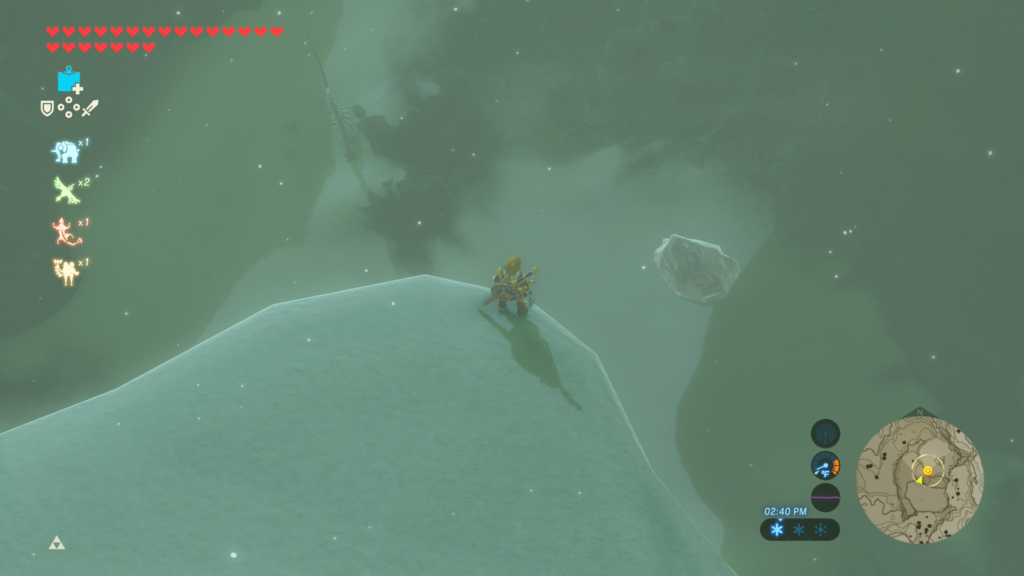 Frost Talus hiding in the snow