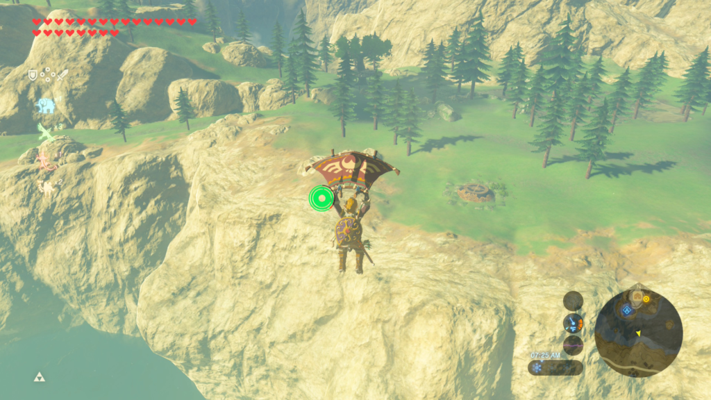 heading to the shrine platform during the Ancient Rito Song Shrine Quest in Breath of the Wild