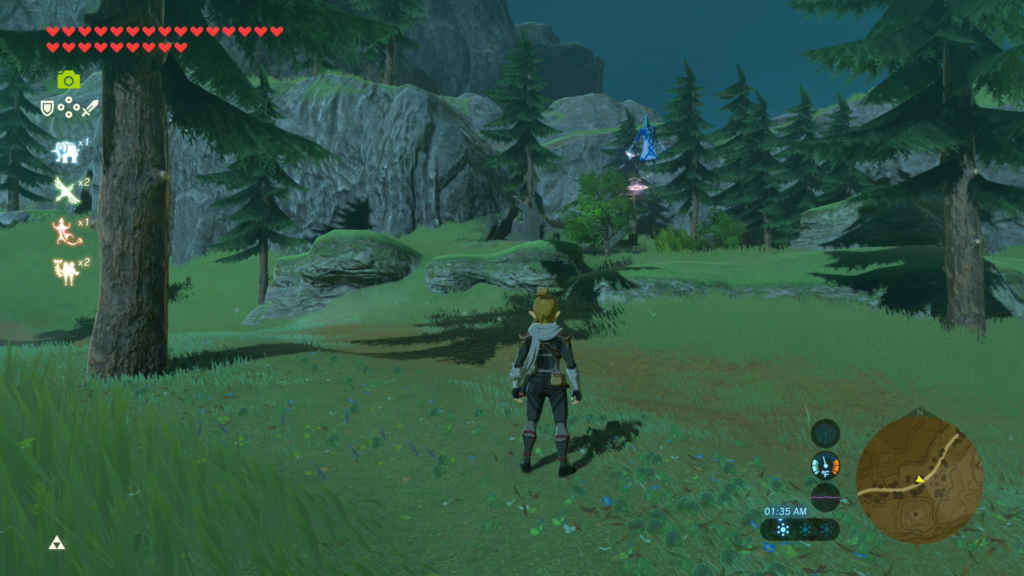 The ice wizzrobe during the A Freezing Rod Side Quest in Breath of the Wild