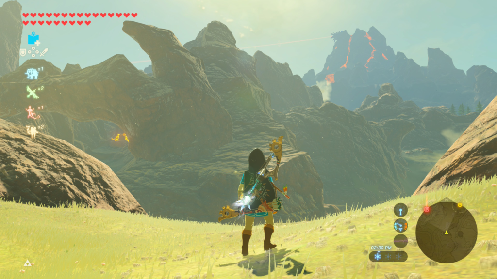 finding the shrine during the A Landscape of A Stable Shrine Quest in Breath of the Wild